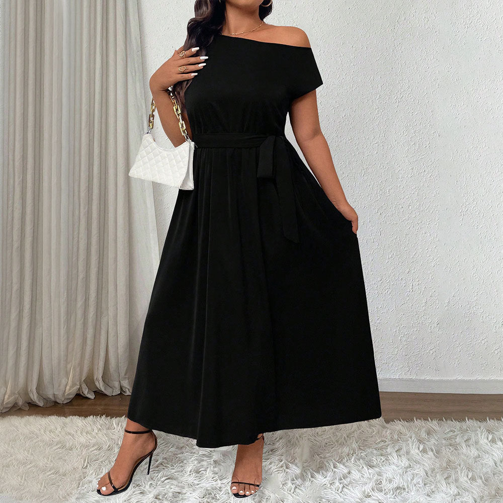 Off-shoulder Long Dress