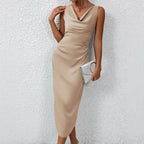 Spring And Summer Silk Dress