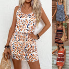 Printed Sleeveless Dress