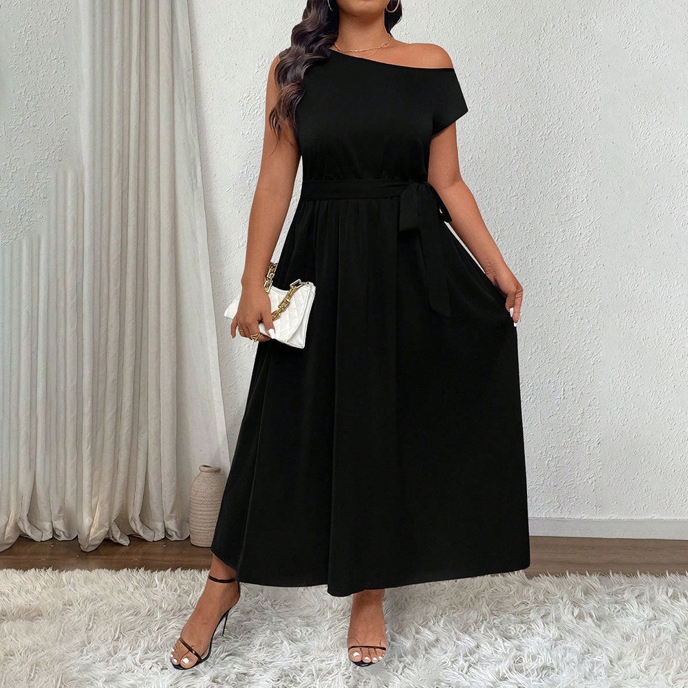 Off-shoulder Long Dress