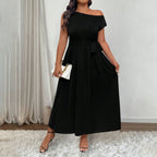 Off-shoulder Long Dress