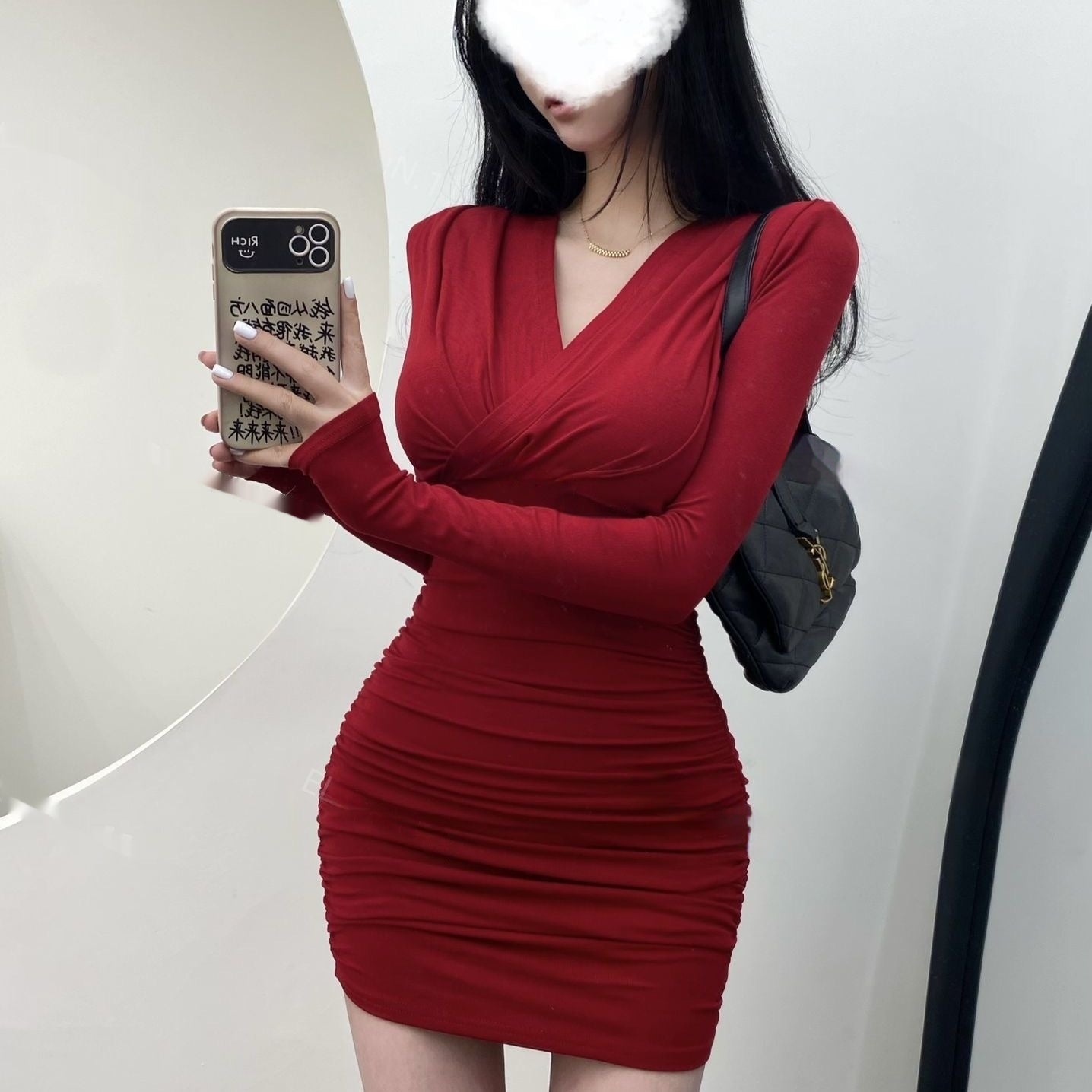 Stretch Sleeve Dress