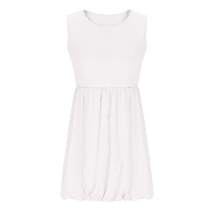 Puffy Skirt Sleeveless Dress