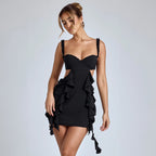 Summer Ruffles Tight Dress