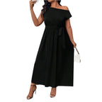 Off-shoulder Long Dress