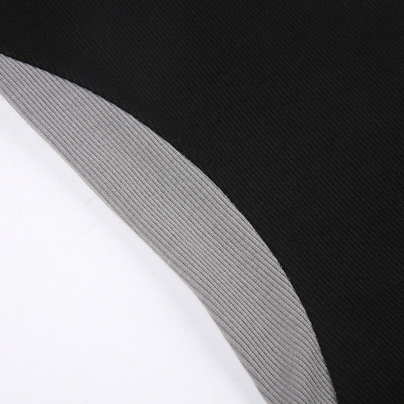 Sleeve Zipper Slim Dress