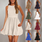 Puffy Skirt Sleeveless Dress