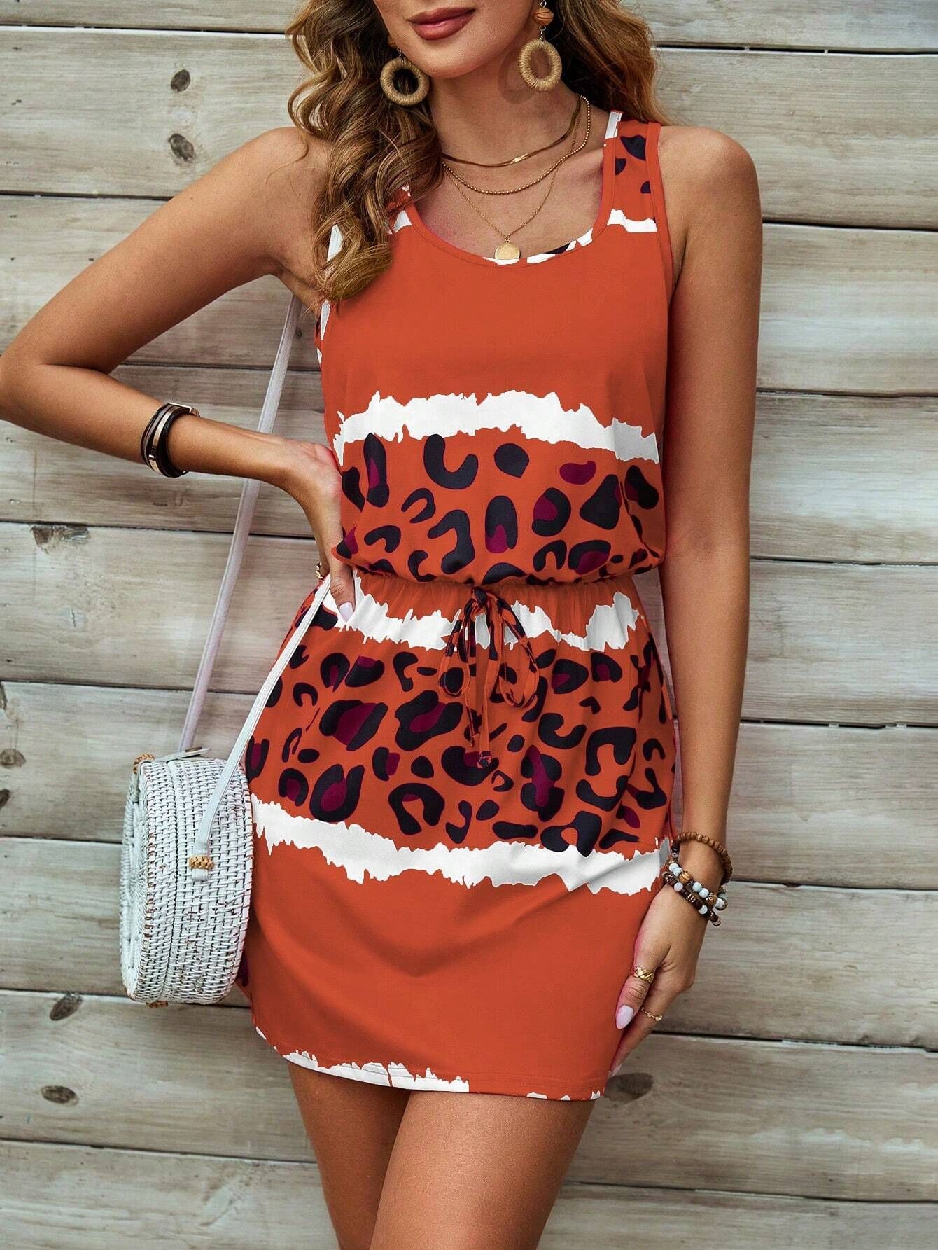 Printed Sleeveless Dress