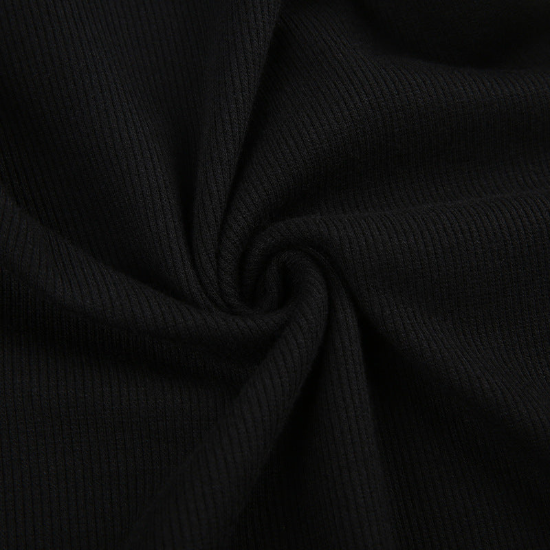 Sleeve Zipper Slim Dress