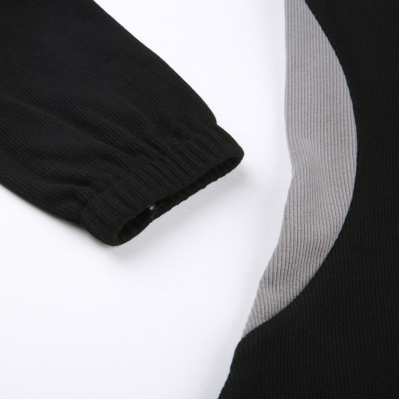 Sleeve Zipper Slim Dress