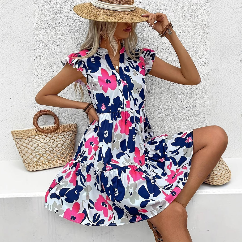 Summer Floral Print Dress