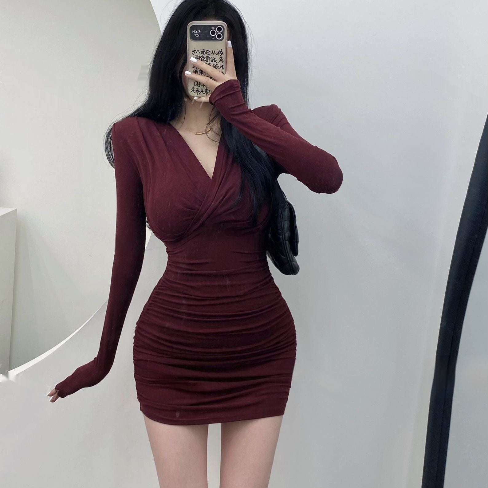 Stretch Sleeve Dress
